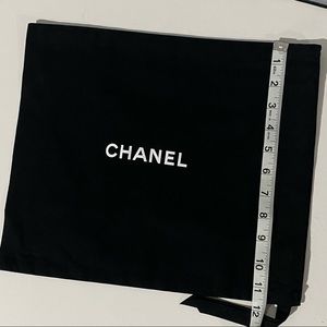 14" Black CHANEL dust bag